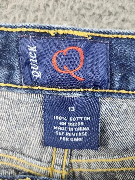 Y2K Bootcut Jeans Womens 30x30 High Waist Slim Thigh Fit Star Accents NO Stretch - Picture 9 of 10